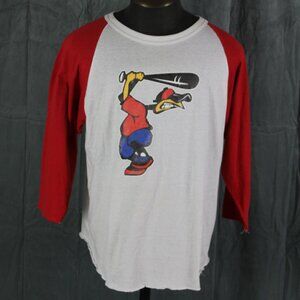 Vintage Local Baseball Shirt - The Chickenhawks #20 3/4 sleeve - Men's Large
